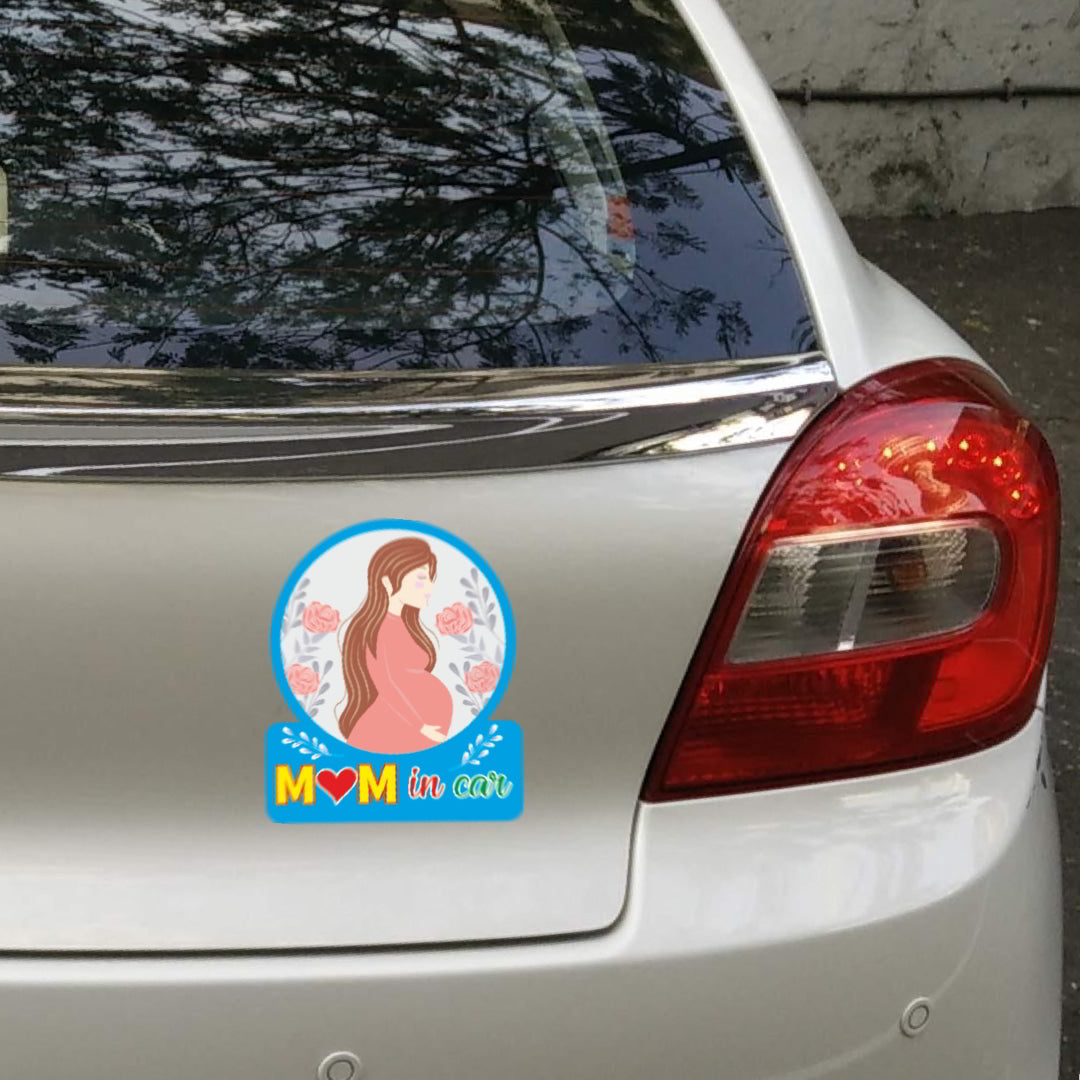 Mom in Car Sticker Decal_c2