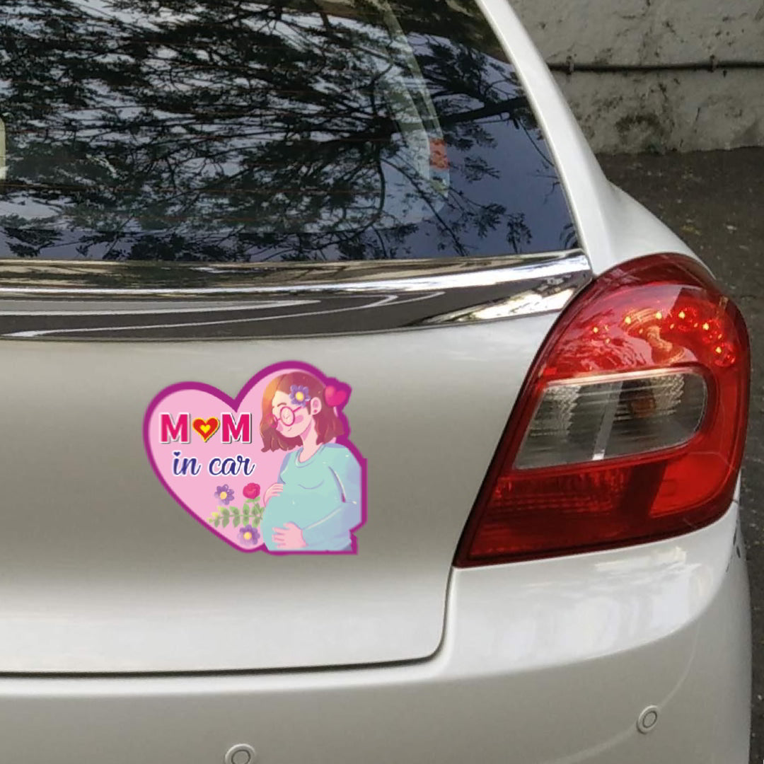 Mom in Car Sticker_c3