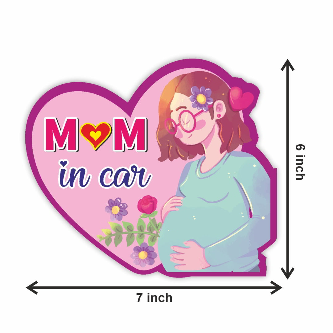 Mom in Car Sticker_c3