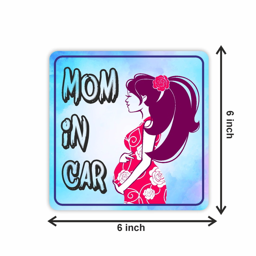 Mom in Car Sticker_c4