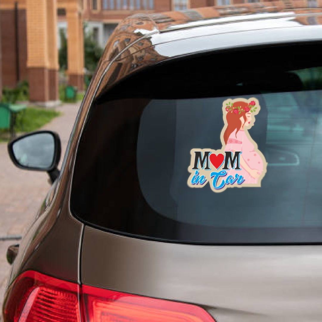 MOM in Car Sticker for Car_c6