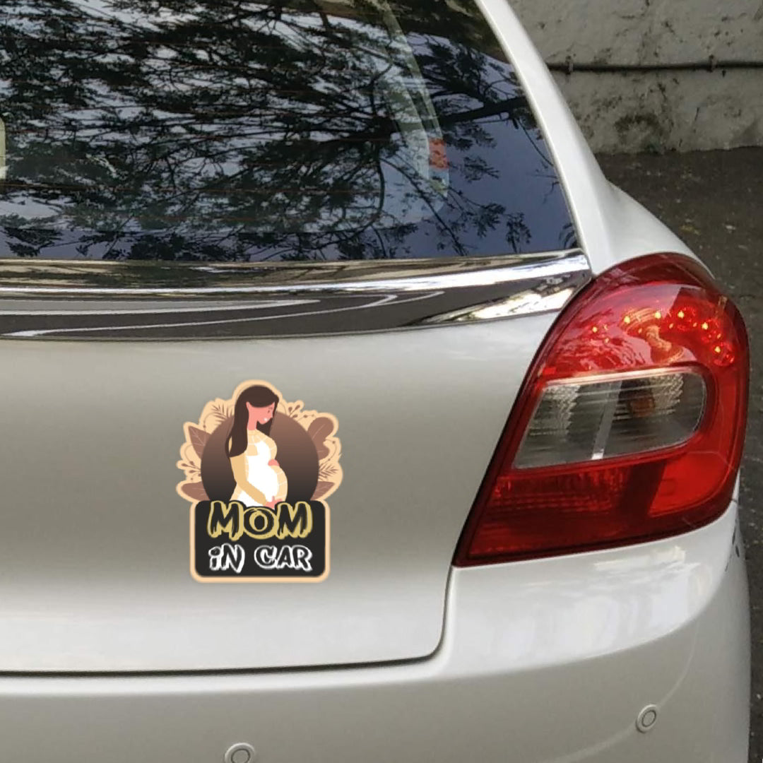 Mom in Car Sticker_c8