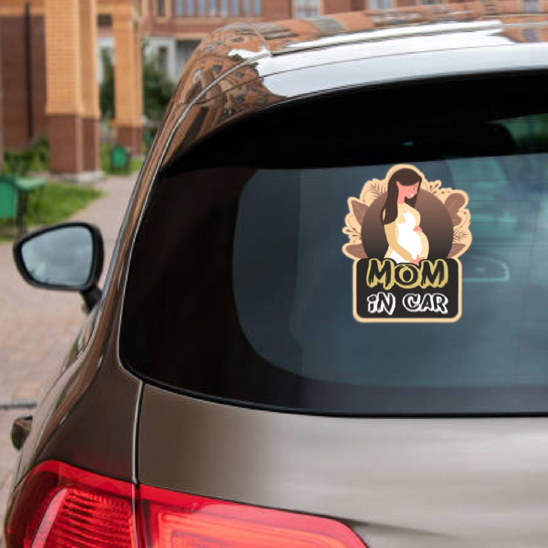 Mom in Car Sticker_c8