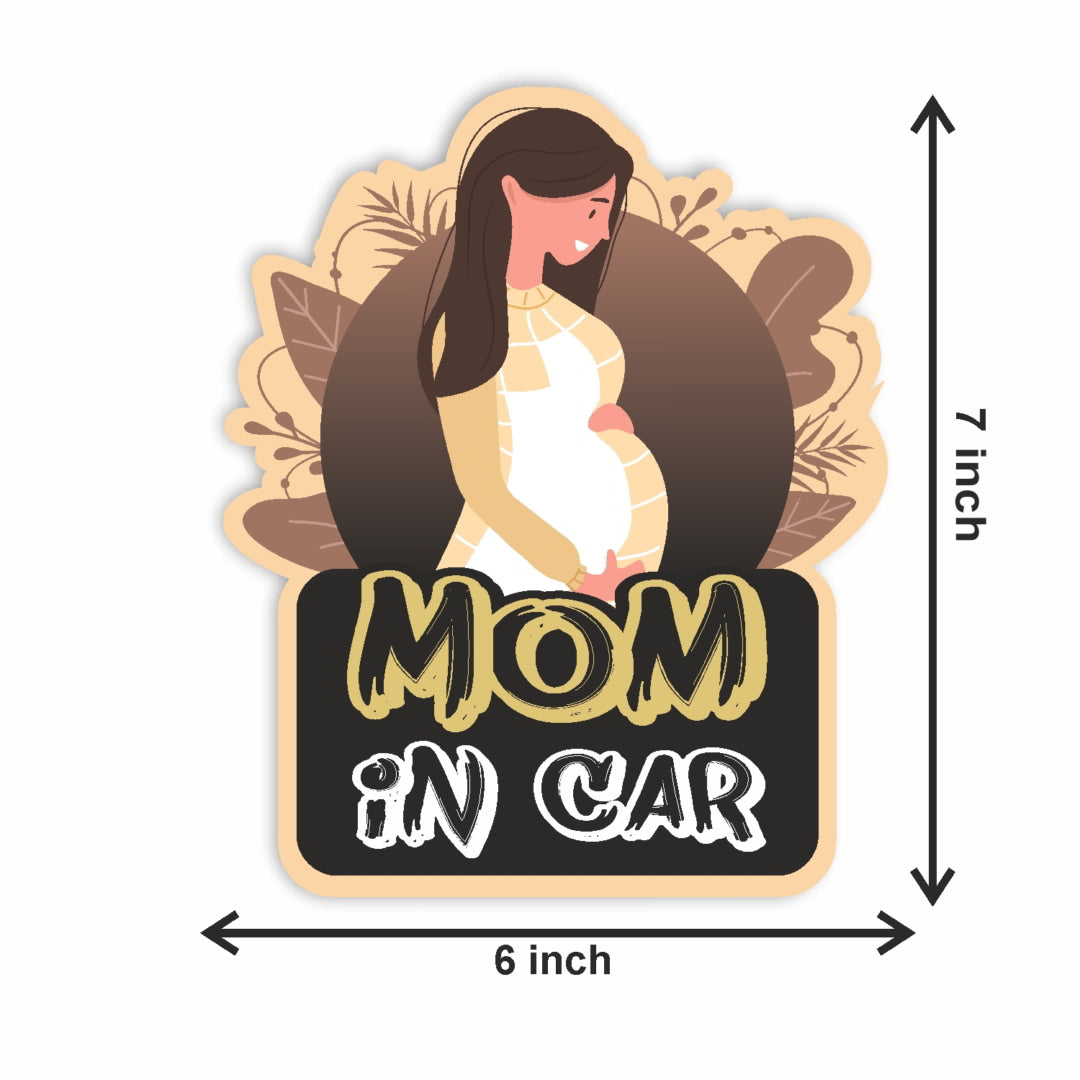 Mom in Car Sticker_c8