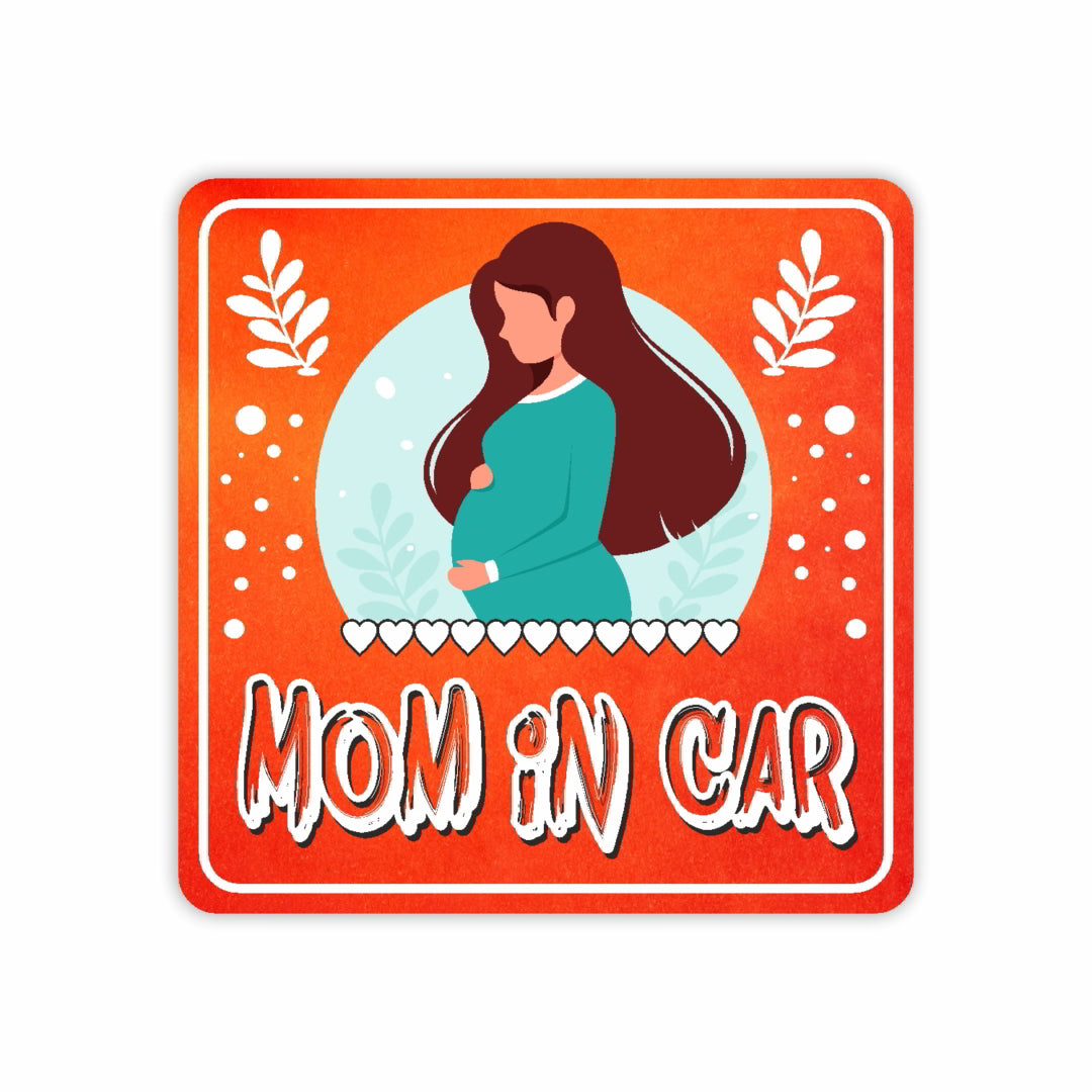 Mom in Car Sticker_c8