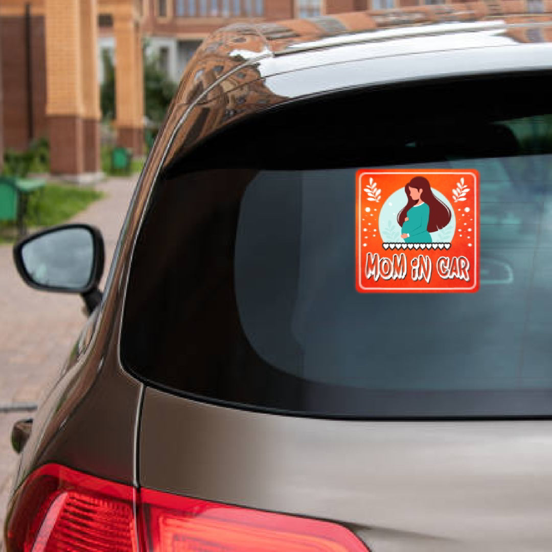 Mom in Car Sticker_c8