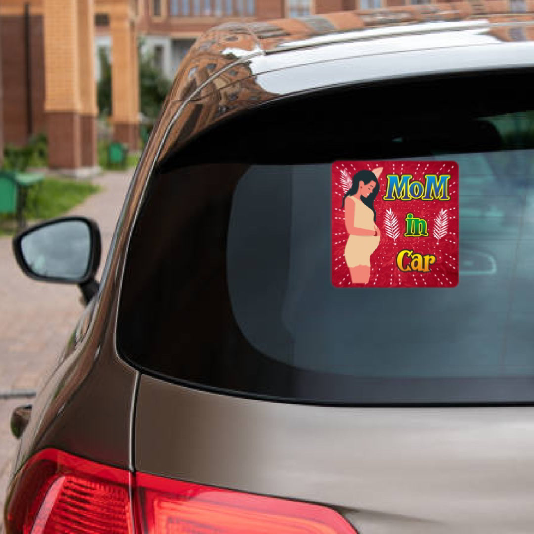 Mom in Car Sticker_c8