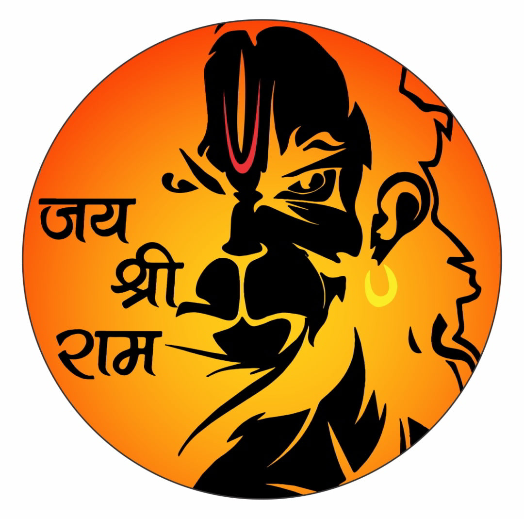 Hanuman ji Sticker for Car Sticker
