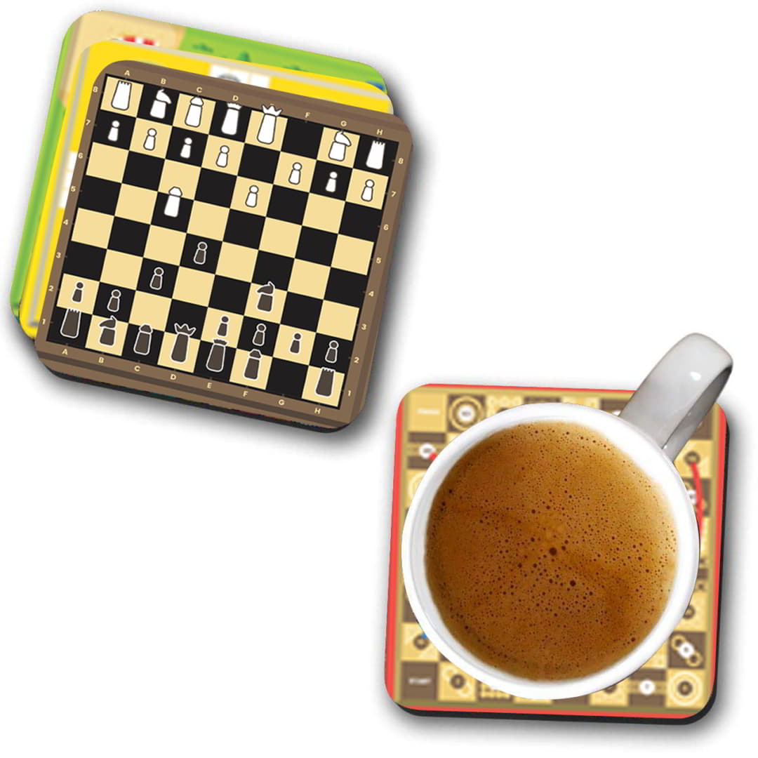 Wooden Tea Coaster(4pc)