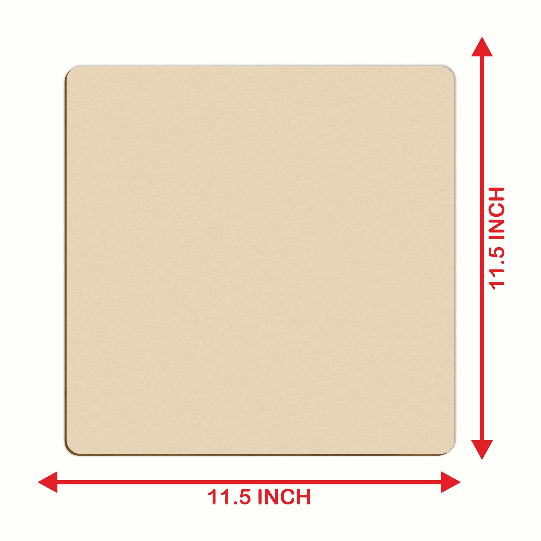 MDF Square Cutout Blank Craft DIY Hand-Painting Cutout for Wall Decor
