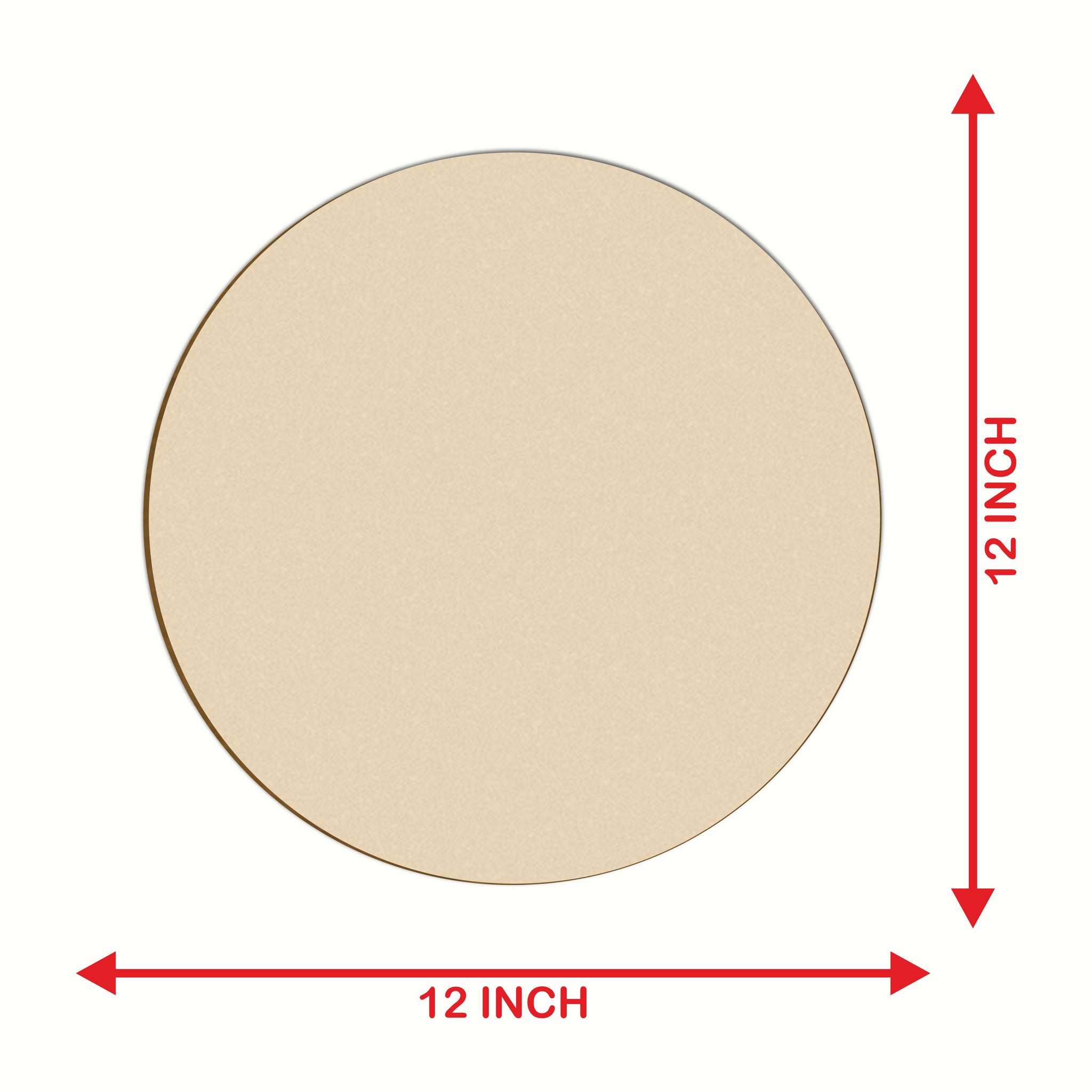 MDF Round Cutout Blank Craft DIY Hand-Painting Cutout for Wall Decor