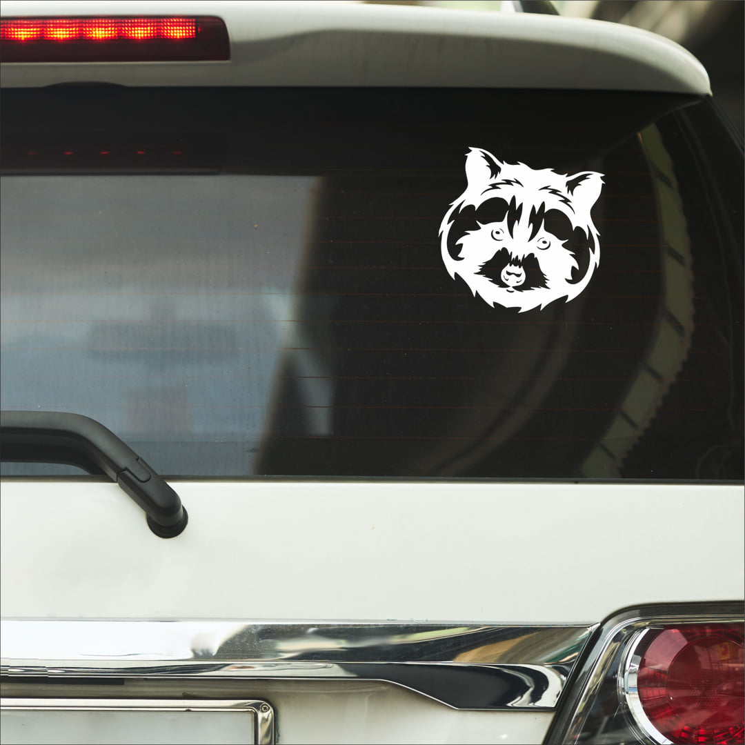 White Vinyl Sticker for Car (Pack of 2)