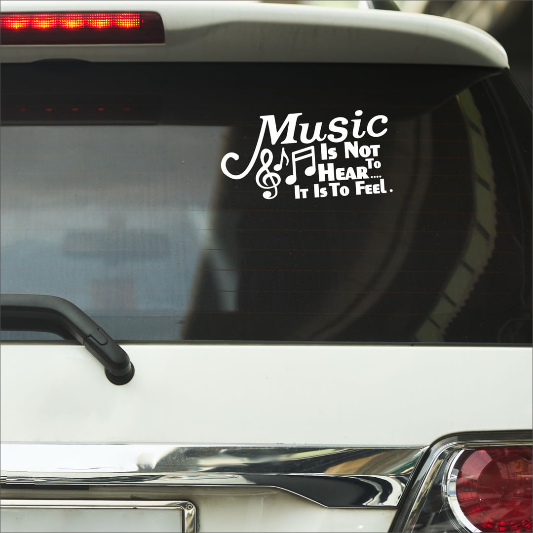 White Vinyl Sticker for Car (Pack of 2)