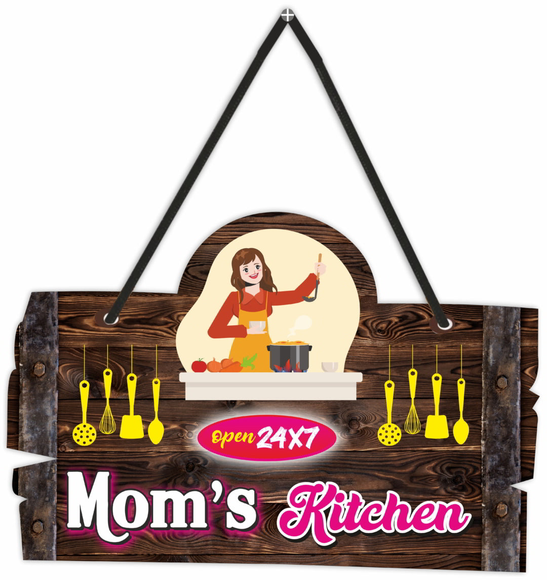 Open Mom,s Kitchen Hanging Board