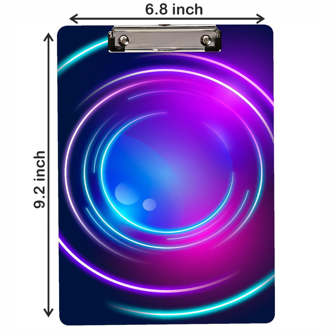 Purple Gradient Design MDF Exam Clipboard