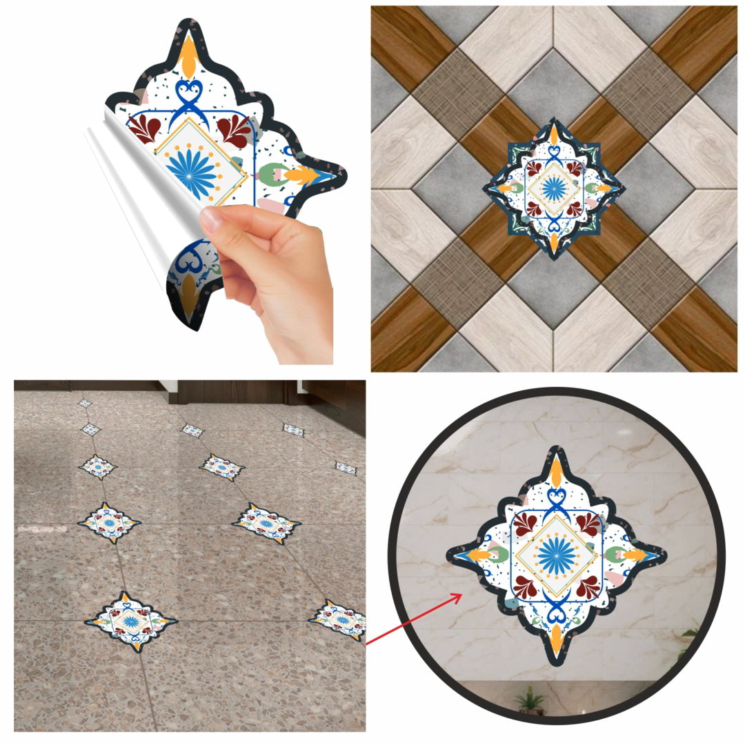 Floor-Tile Sticker Vinyl