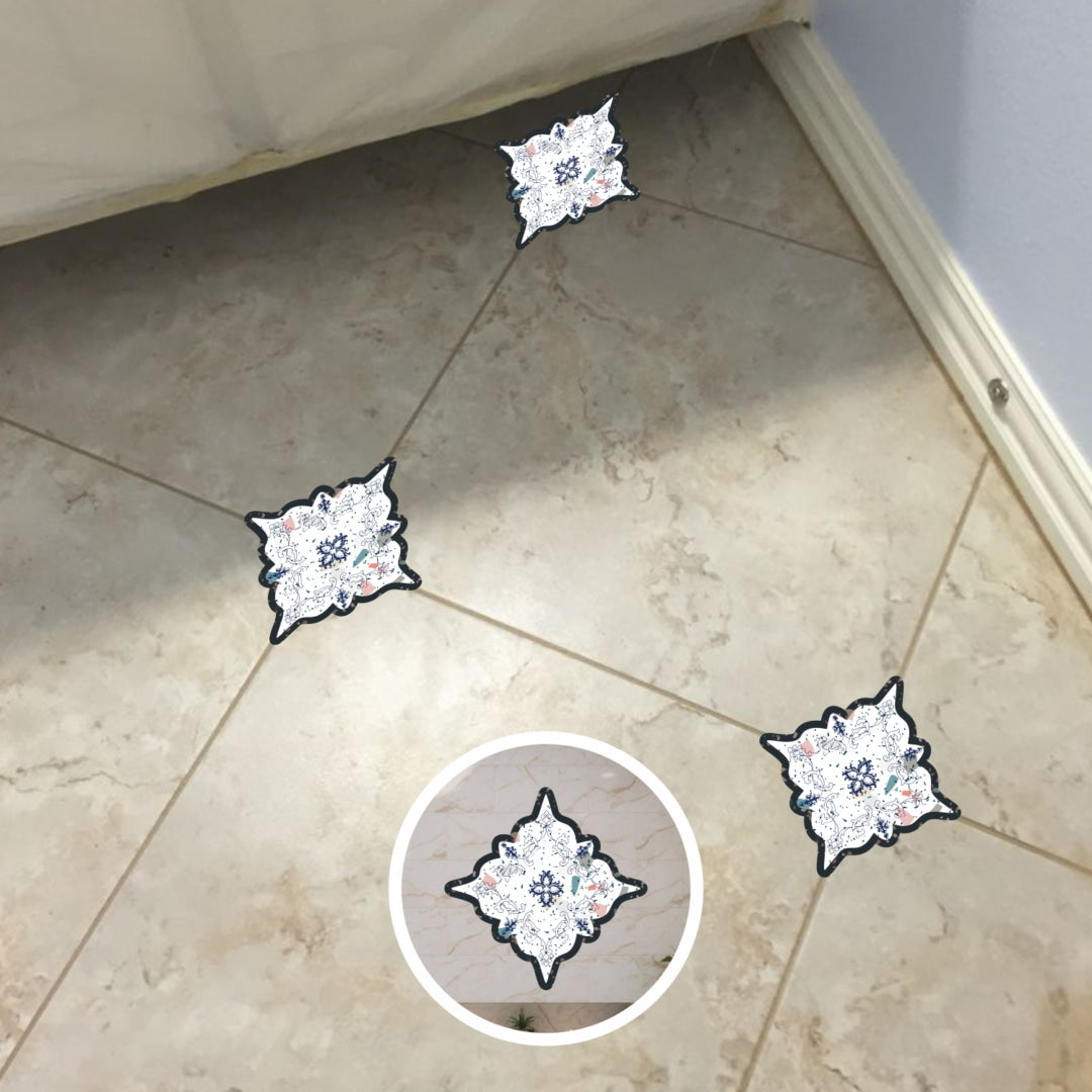 Floor-Tile Sticker Vinyl