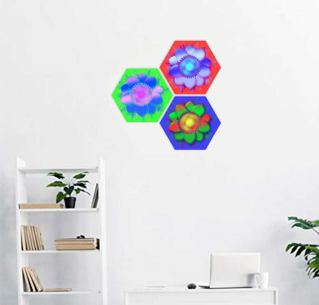 MDF Hexagon Wall Plaque
