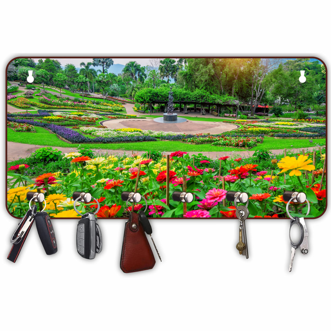 Colorful Printed Key Holder with 6 Knob/Hook