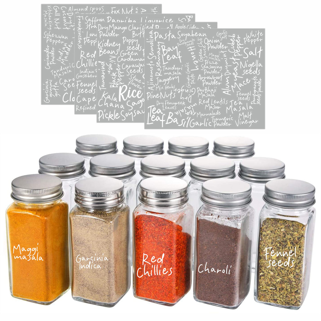 130pcs Spice Label Jar Sticker for Kitchen Containers