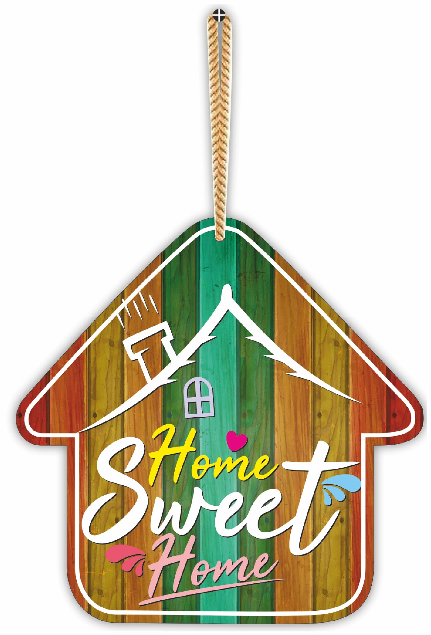 Home-Sweet-Home Printed MDF Wall Hanging