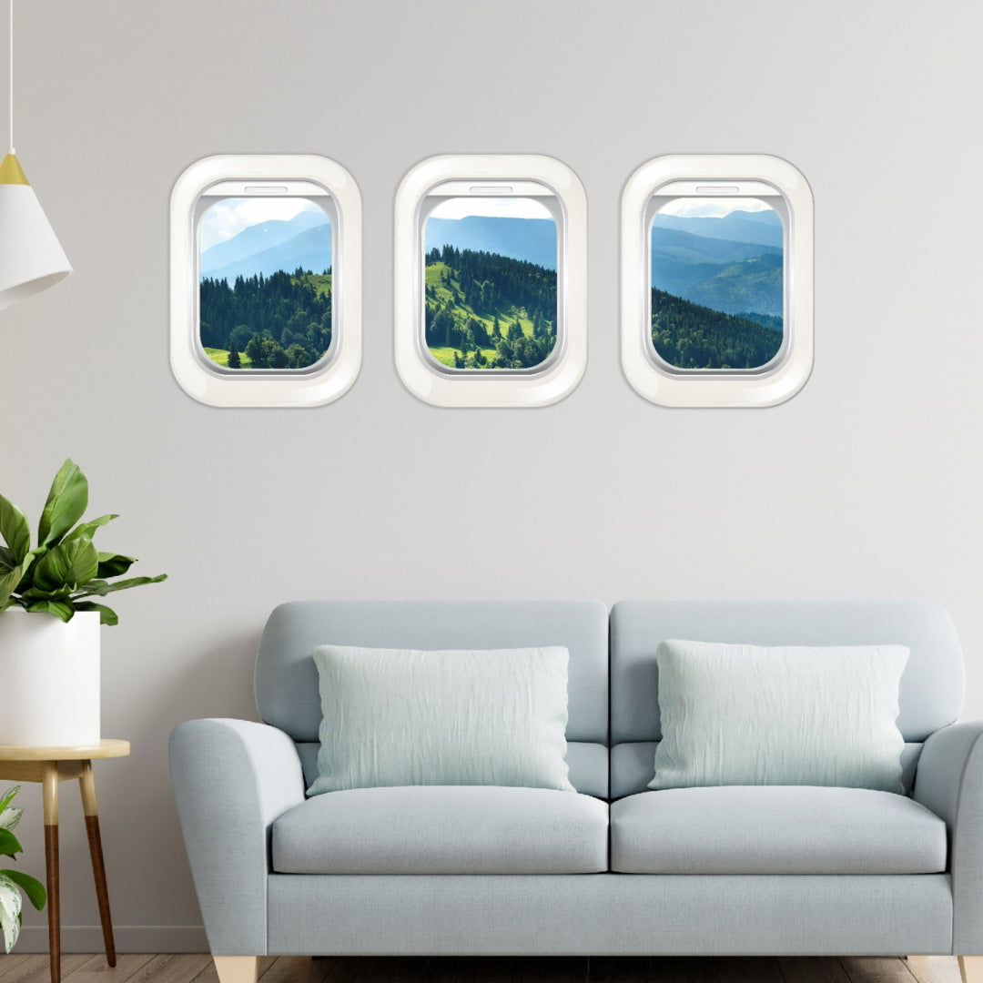Mock Aeroplane Window Wall Sticker_c2