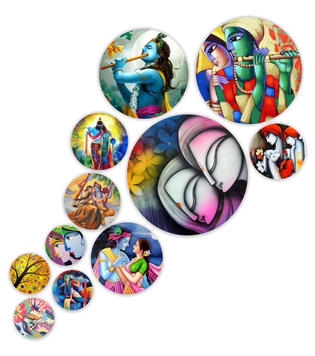 Round MDF Cutout Decor