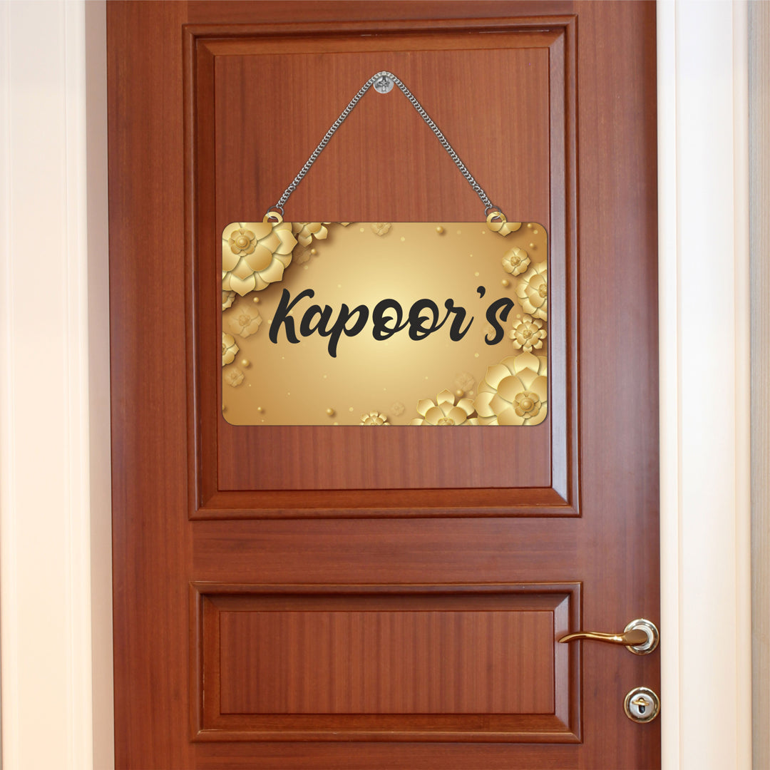 Customized MDF Name Plate for Home Entrance