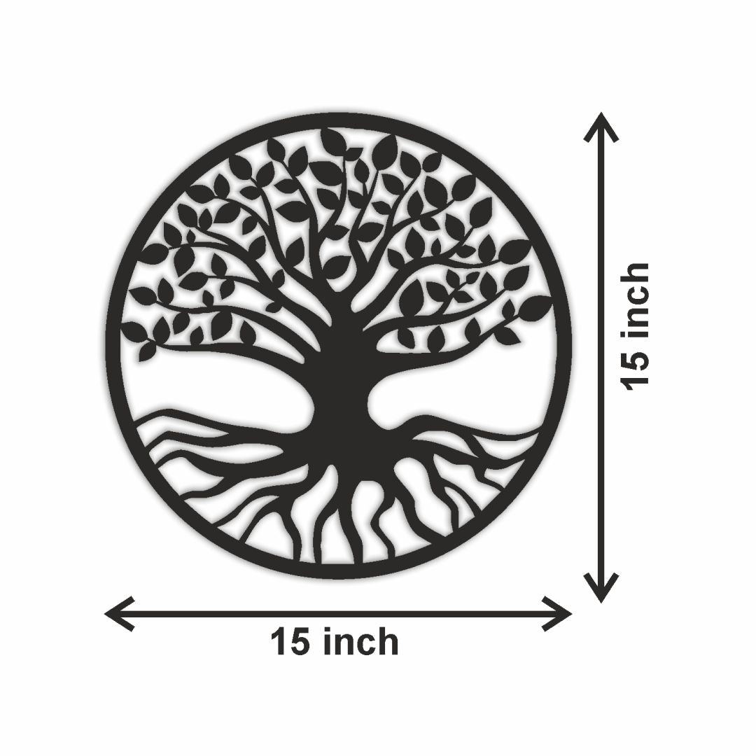 MDF Black Cutout of Tree for décor