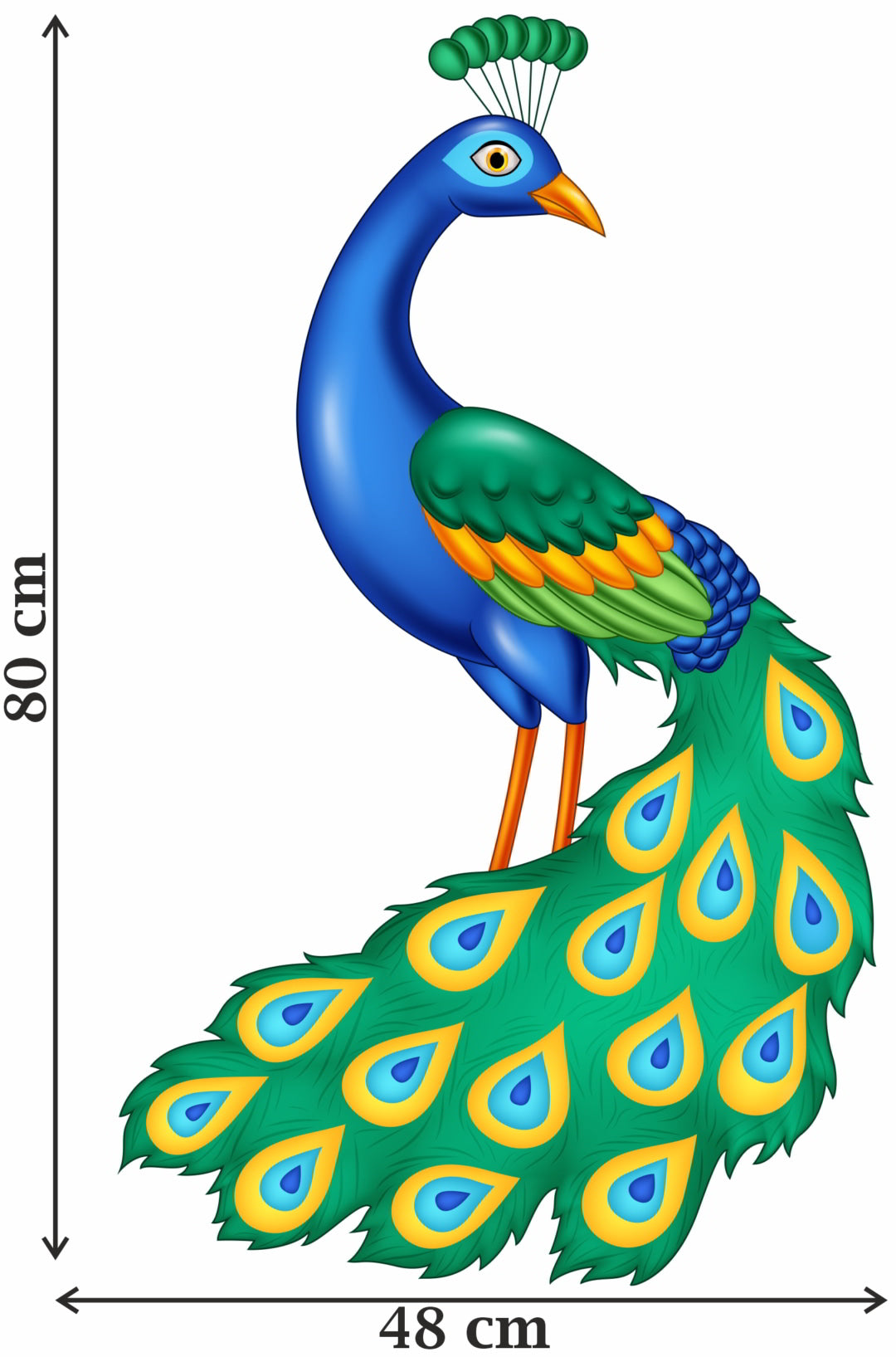 Peacock Vinyl Wall Sticker