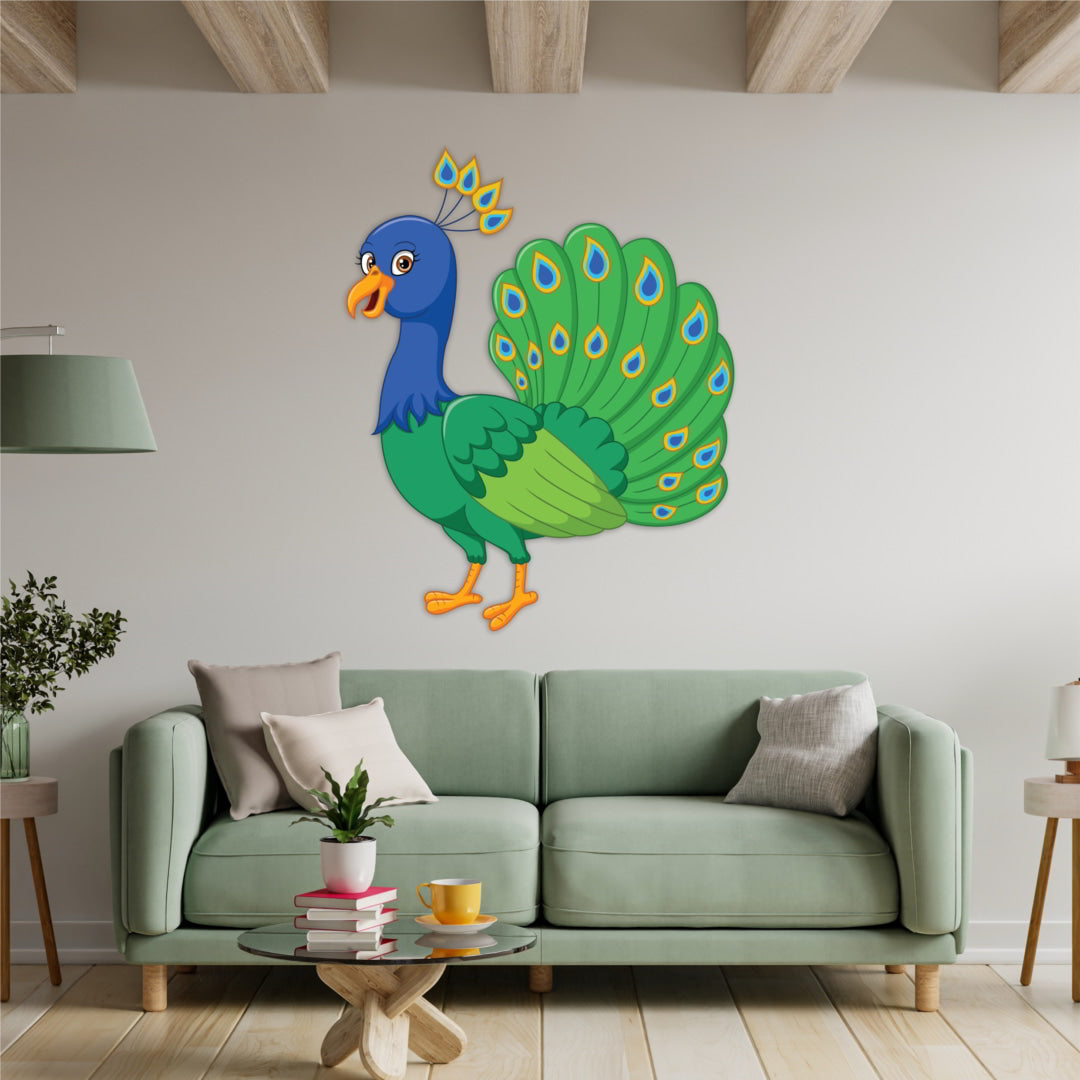 Peacock Design Wall Sticker
