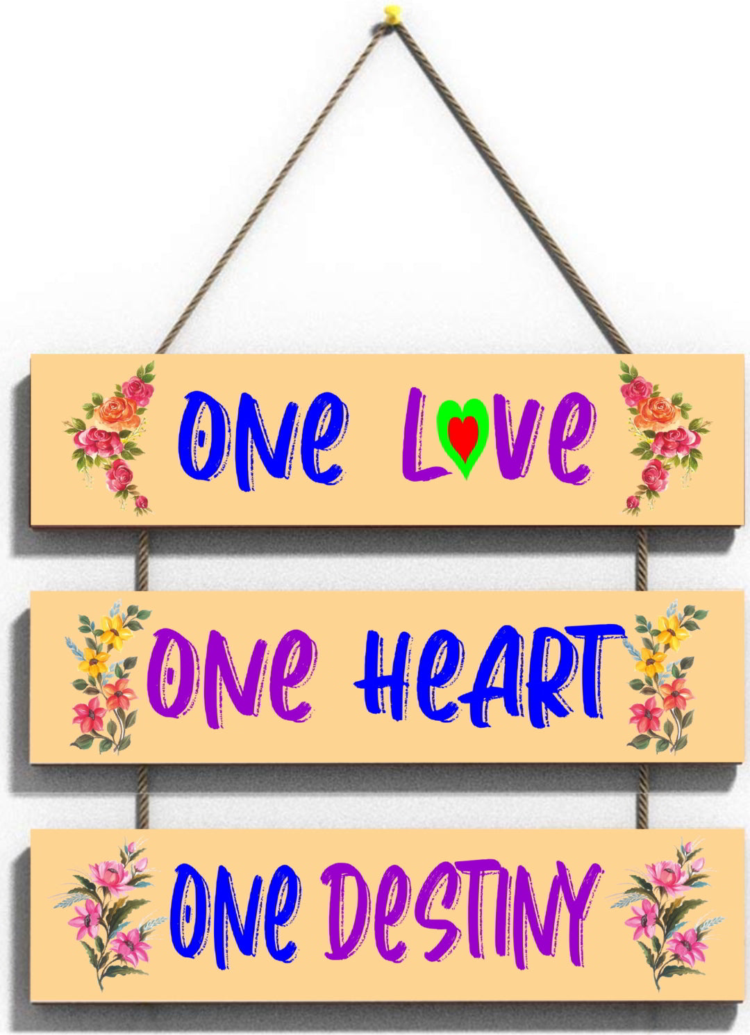 One Love-Heart-Destiny Wall Hanging Board