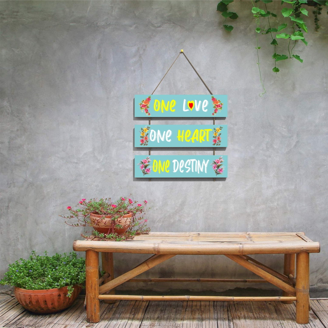 One Love-Heart-Destiny Wall Hanging Board