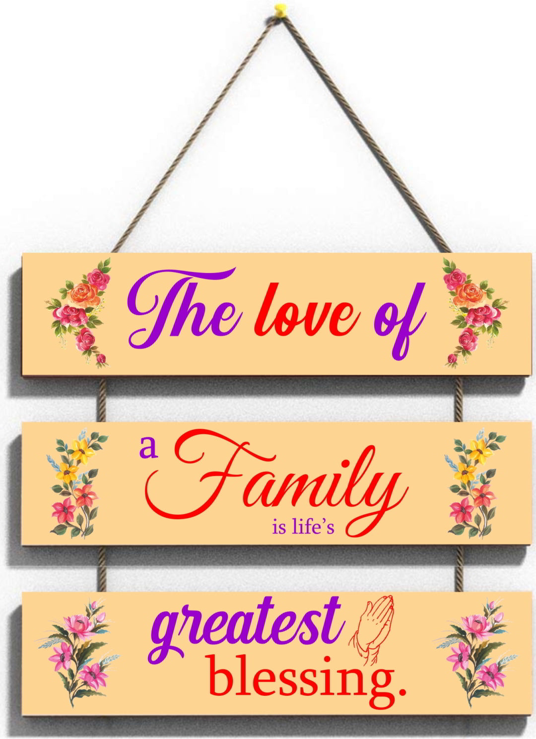 Love Family Blessing Wall Hanging Board