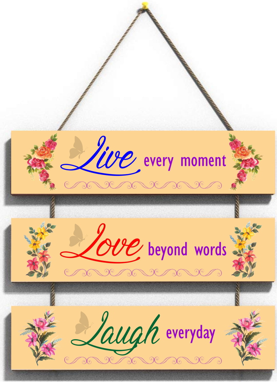 Live Love Laugh Wall Hanging Board
