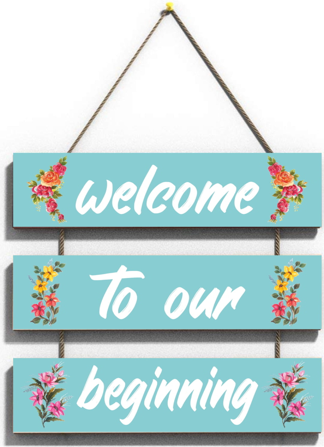 Welcome Our Beginning Wall Hanging Board