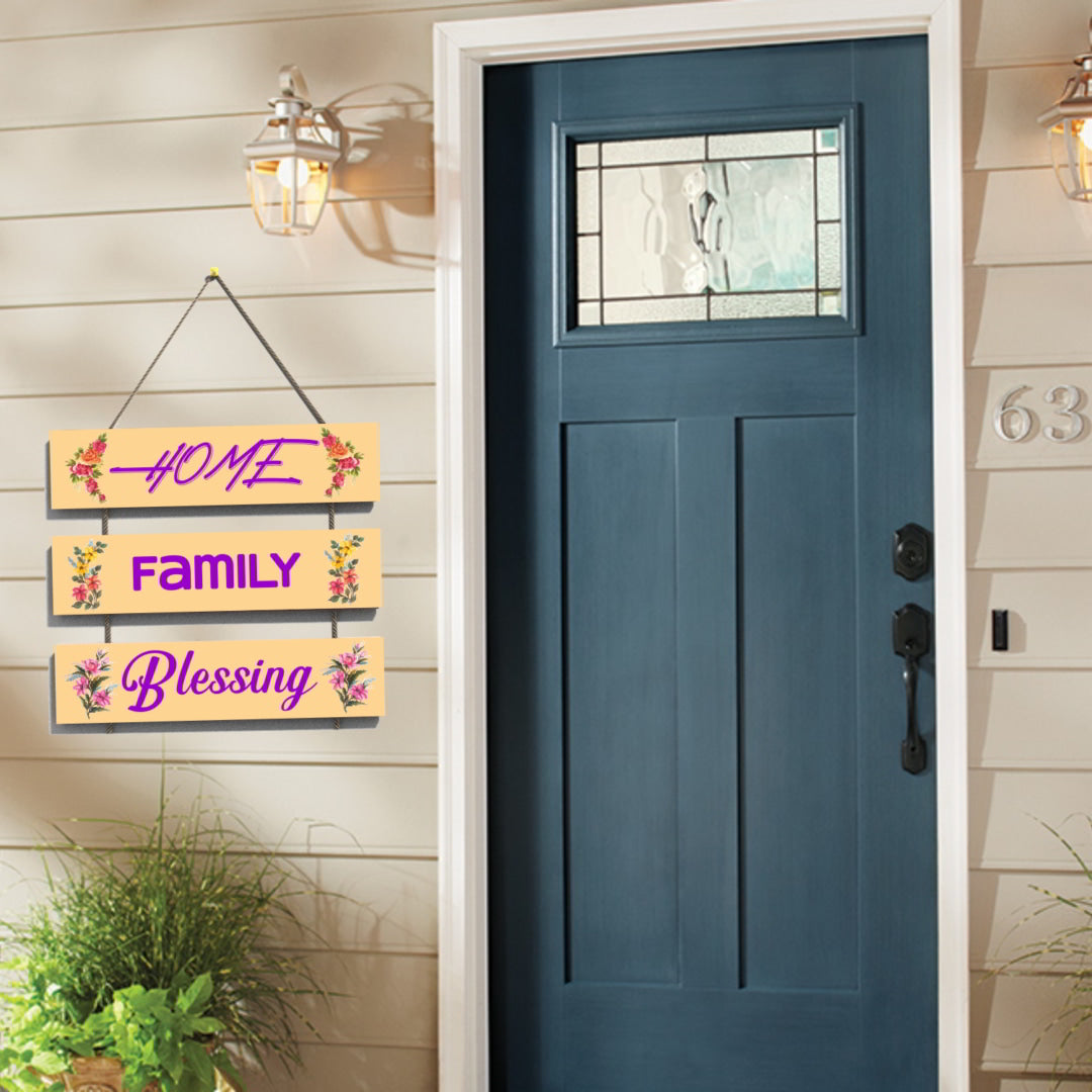 Home Family Blessing Wall Hanging Board