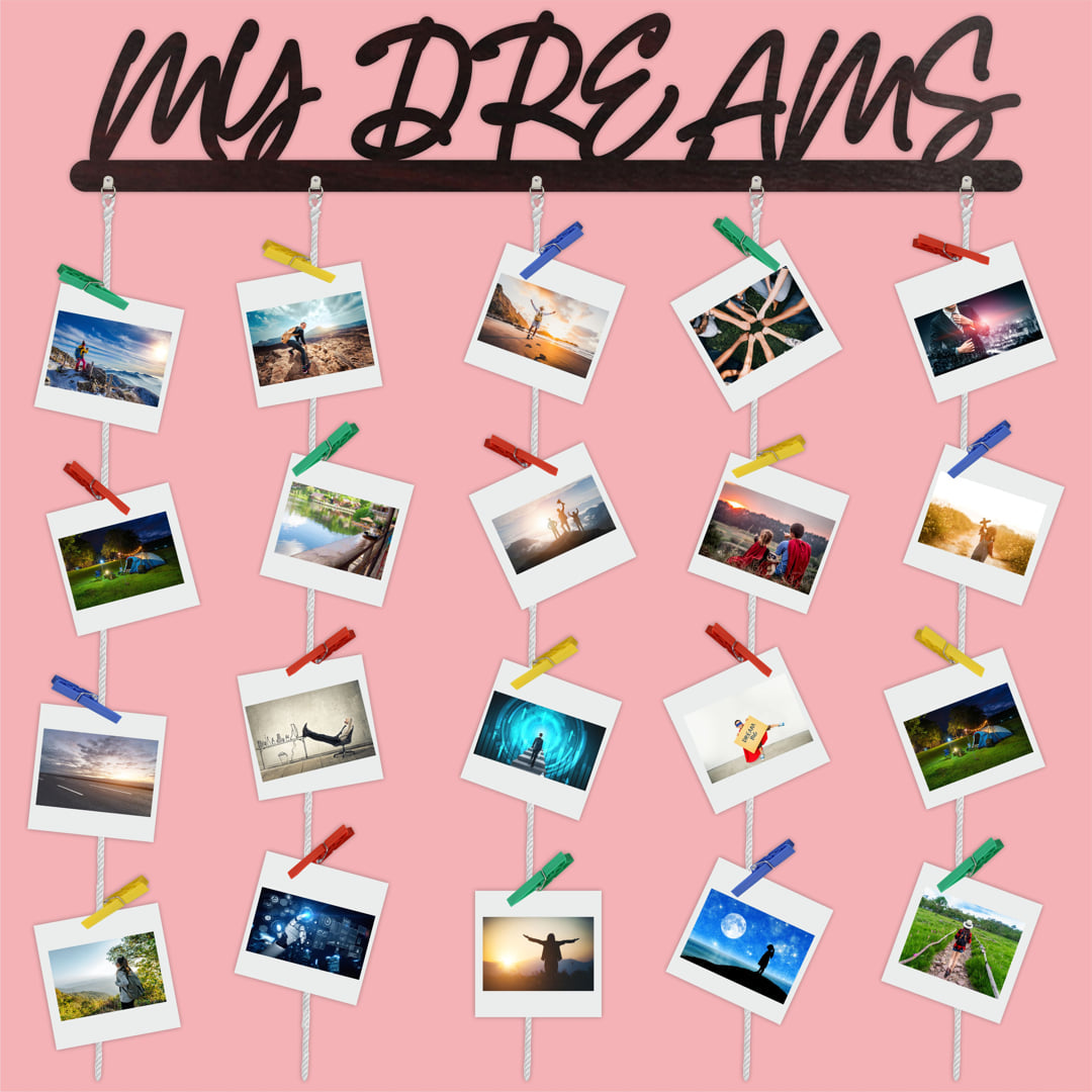 My Dreams Photo Display Wall Hanging
