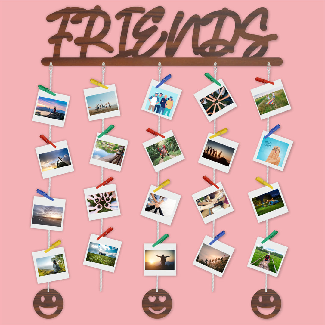 Friends Photo Display Wall Hanging