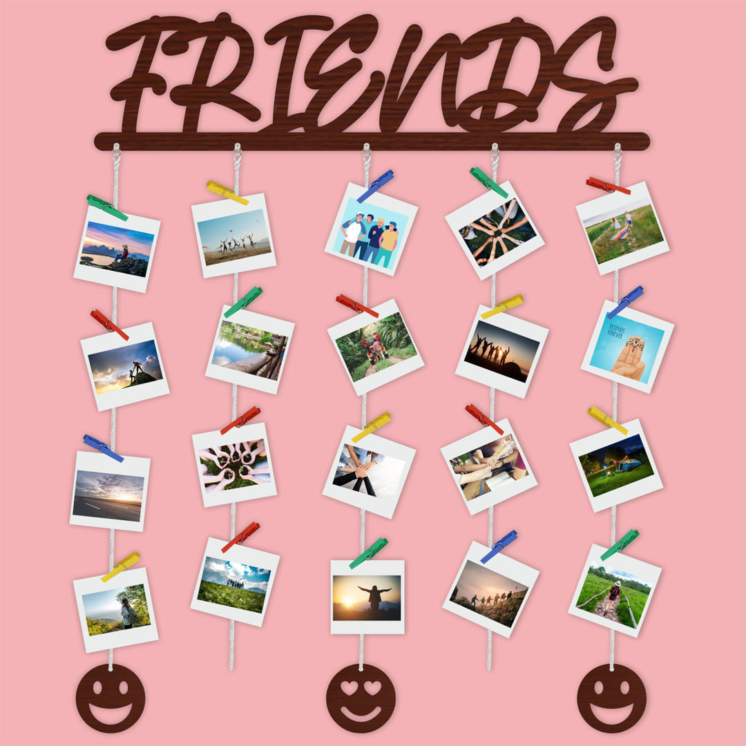 Friends Photo Display Wall Hanging