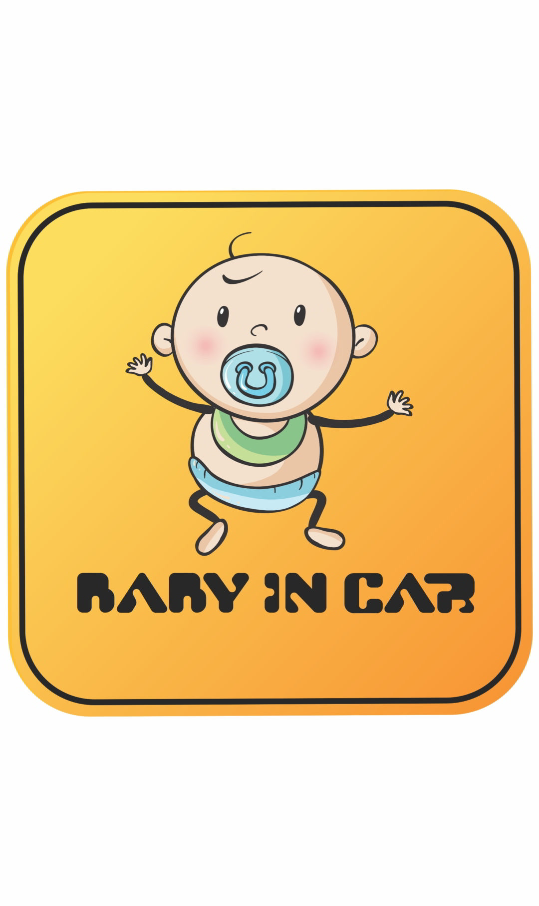 Baby in Car Sticker Decal(2pc)_c8