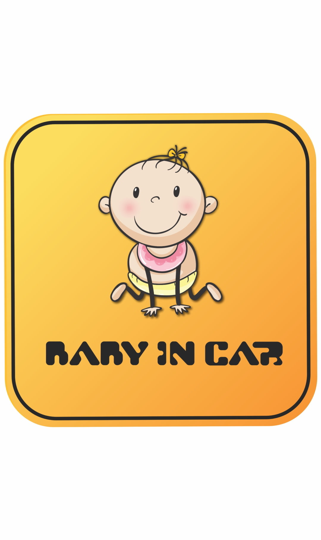 BABY IN CAR Decal Sticker(2pc)_c10
