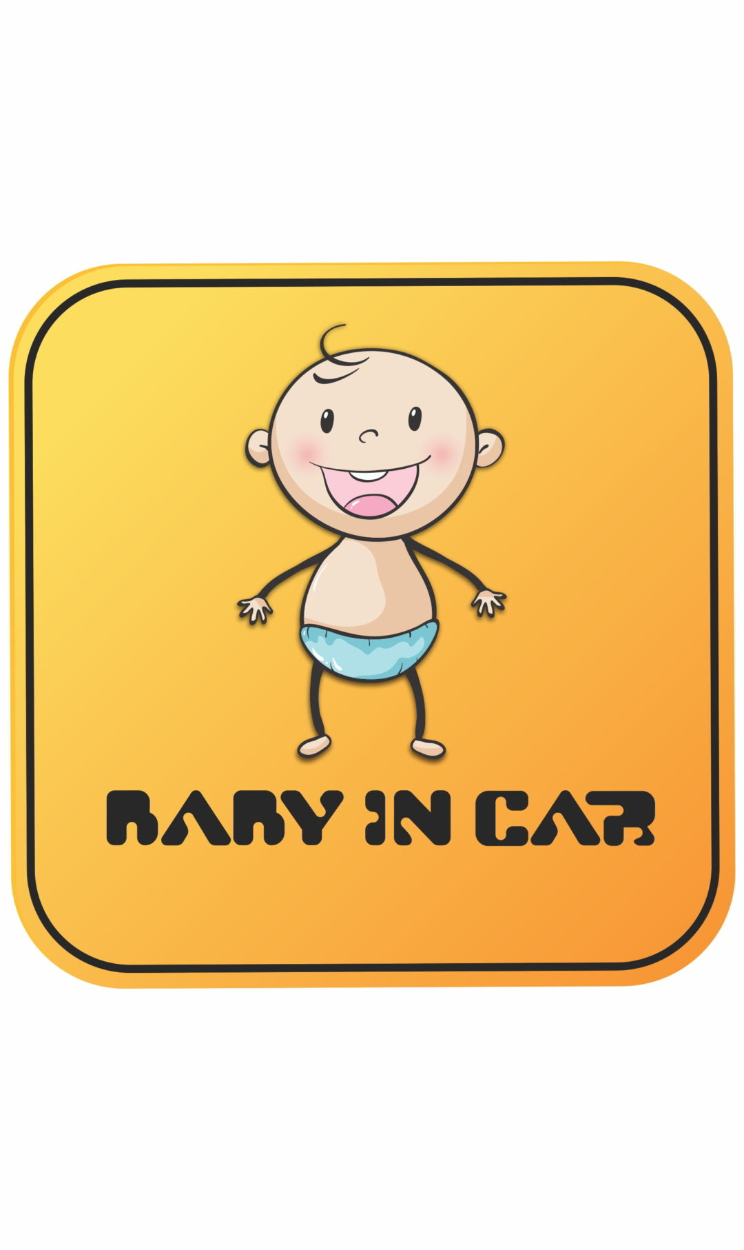 BABY IN CAR Decal Sticker(2pc)_c10