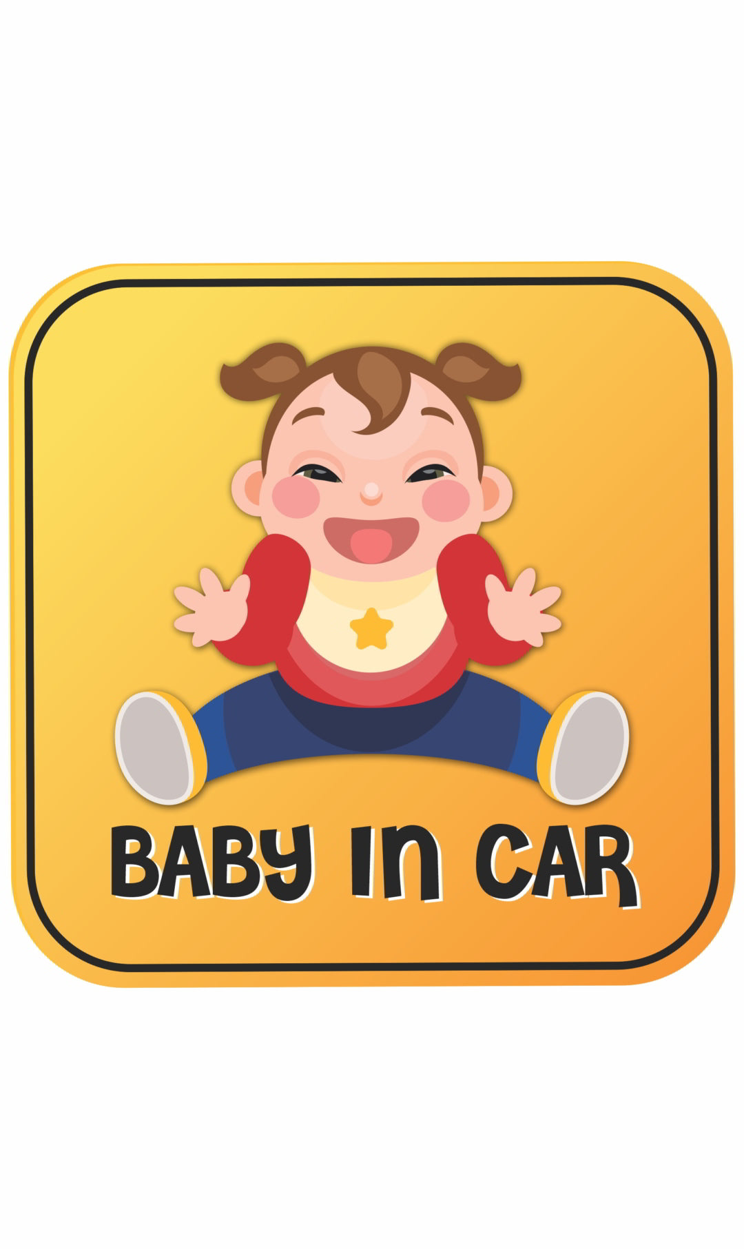 BABY IN CAR Decal Sticker(2pc)_c12