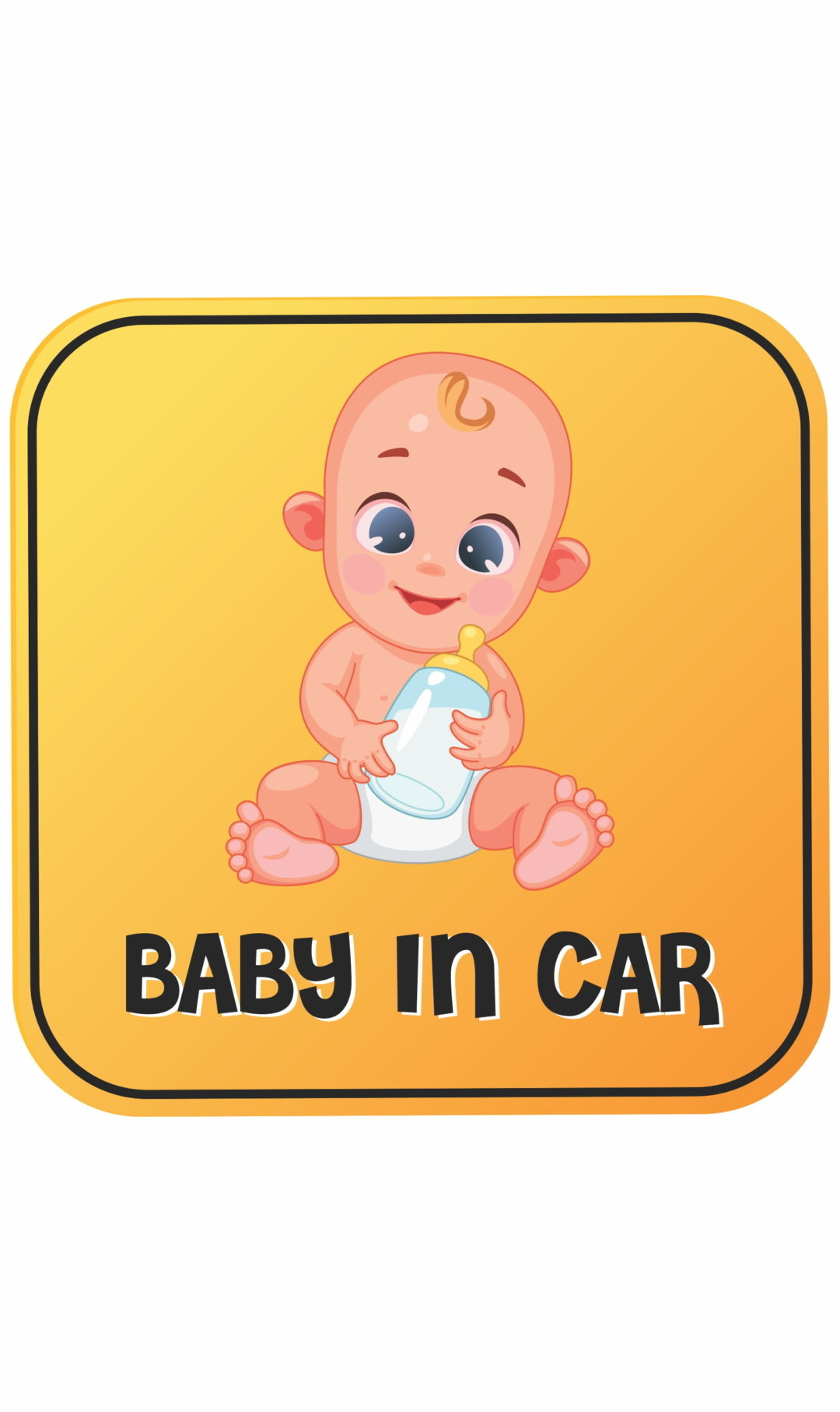 BABY IN CAR Decal Sticker(2pc)_c13