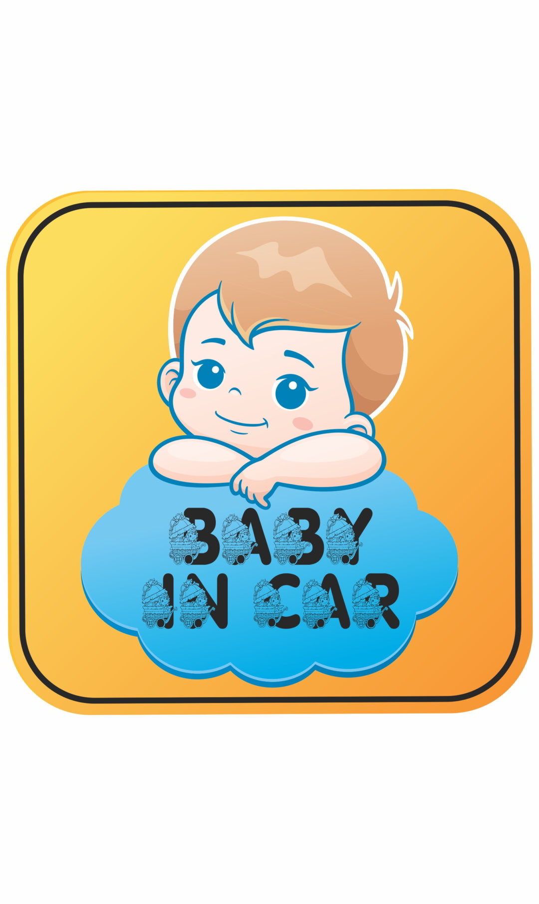 Baby in Car Decal Sticker(2pc)_c11