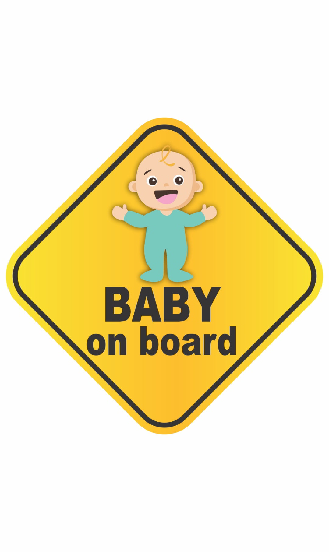 Baby on Board Car Sticker(2pc)_c15