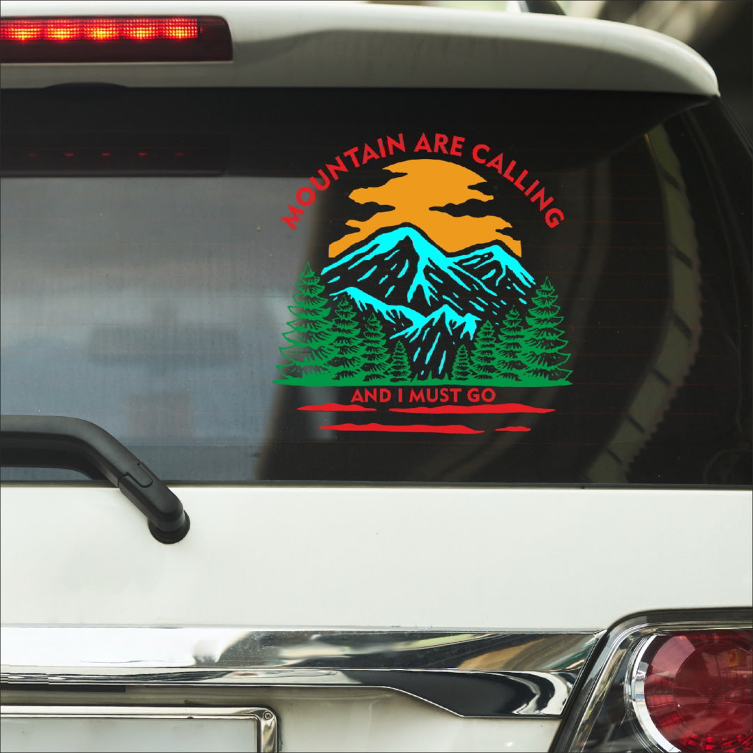 Mountain are Calling Car Sticker