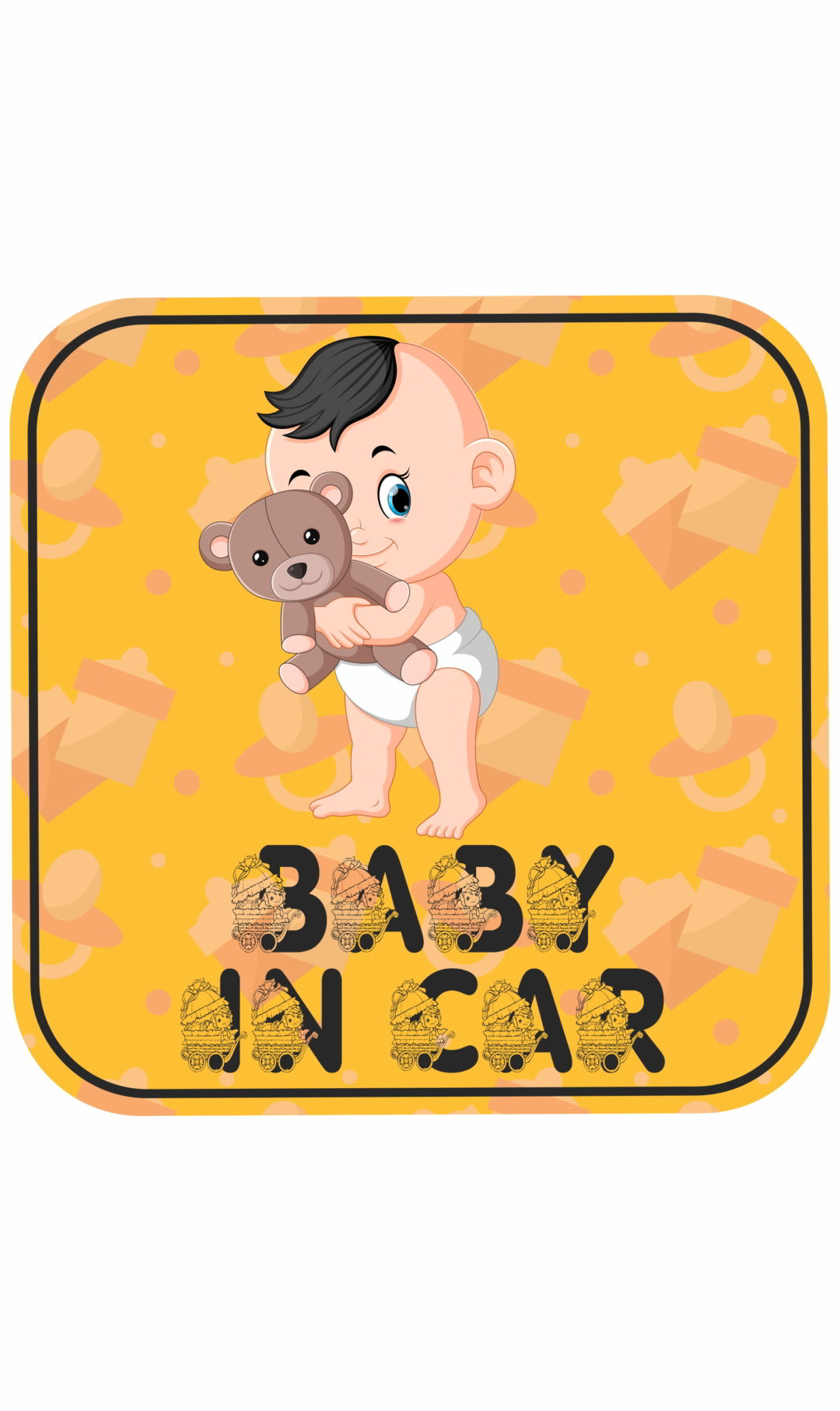 BABY IN CAR Decal Sticker(2pc)_c23