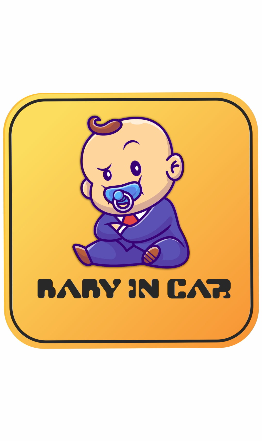 Baby in Car Decal Sticker(2pc)_c4